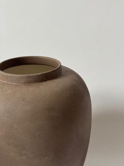 Up-cycled | WATERTIGHT Rich Brown Rounded Urn