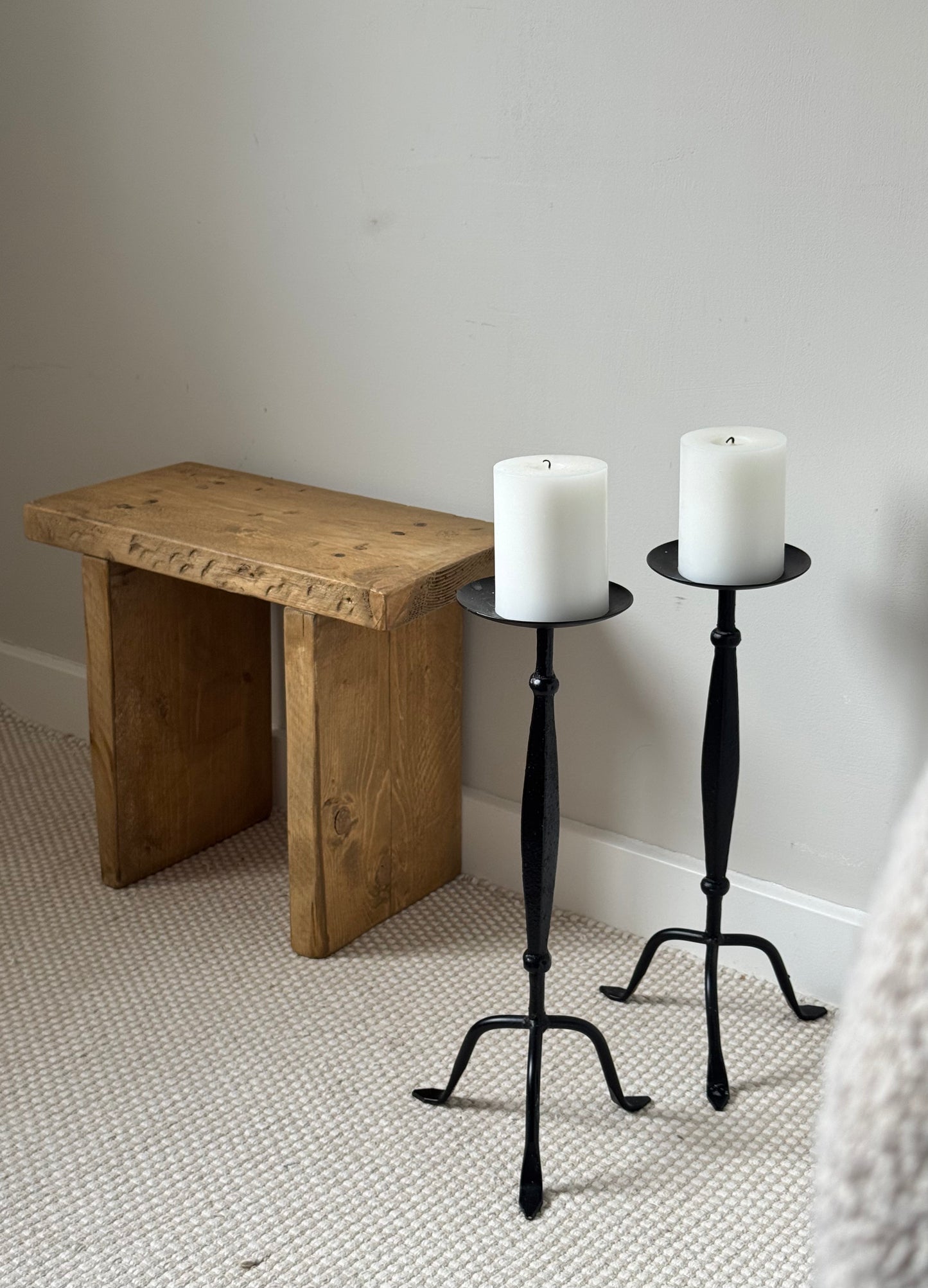 Cast Iron Candlesticks
