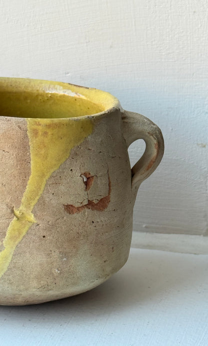 Small Yellow Detail Confit Pot