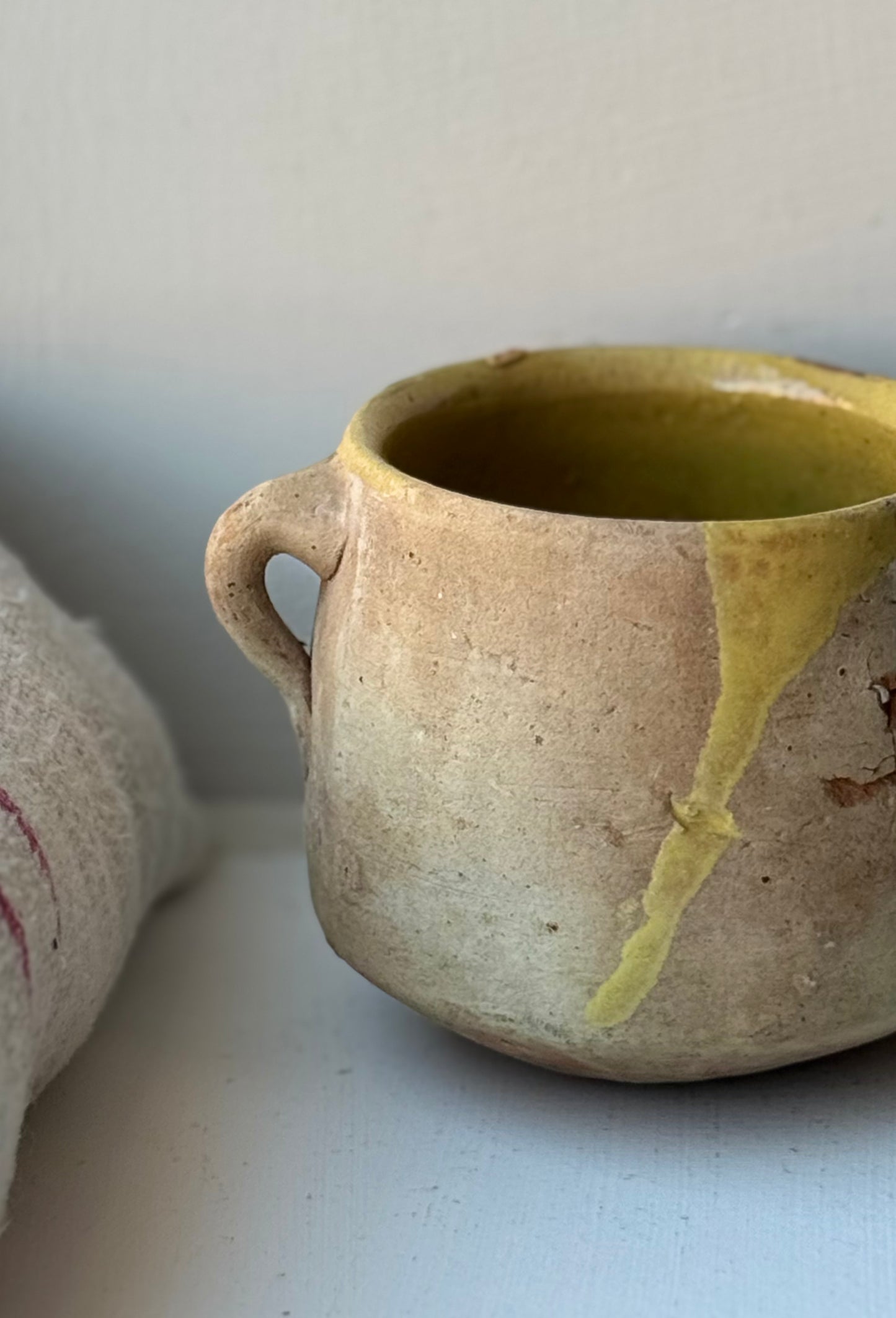 Small Yellow Detail Confit Pot