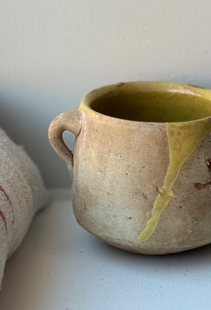 Small Yellow Detail Confit Pot
