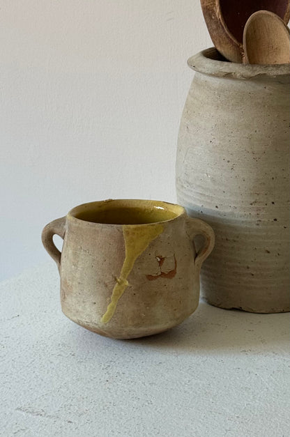 Small Yellow Detail Confit Pot