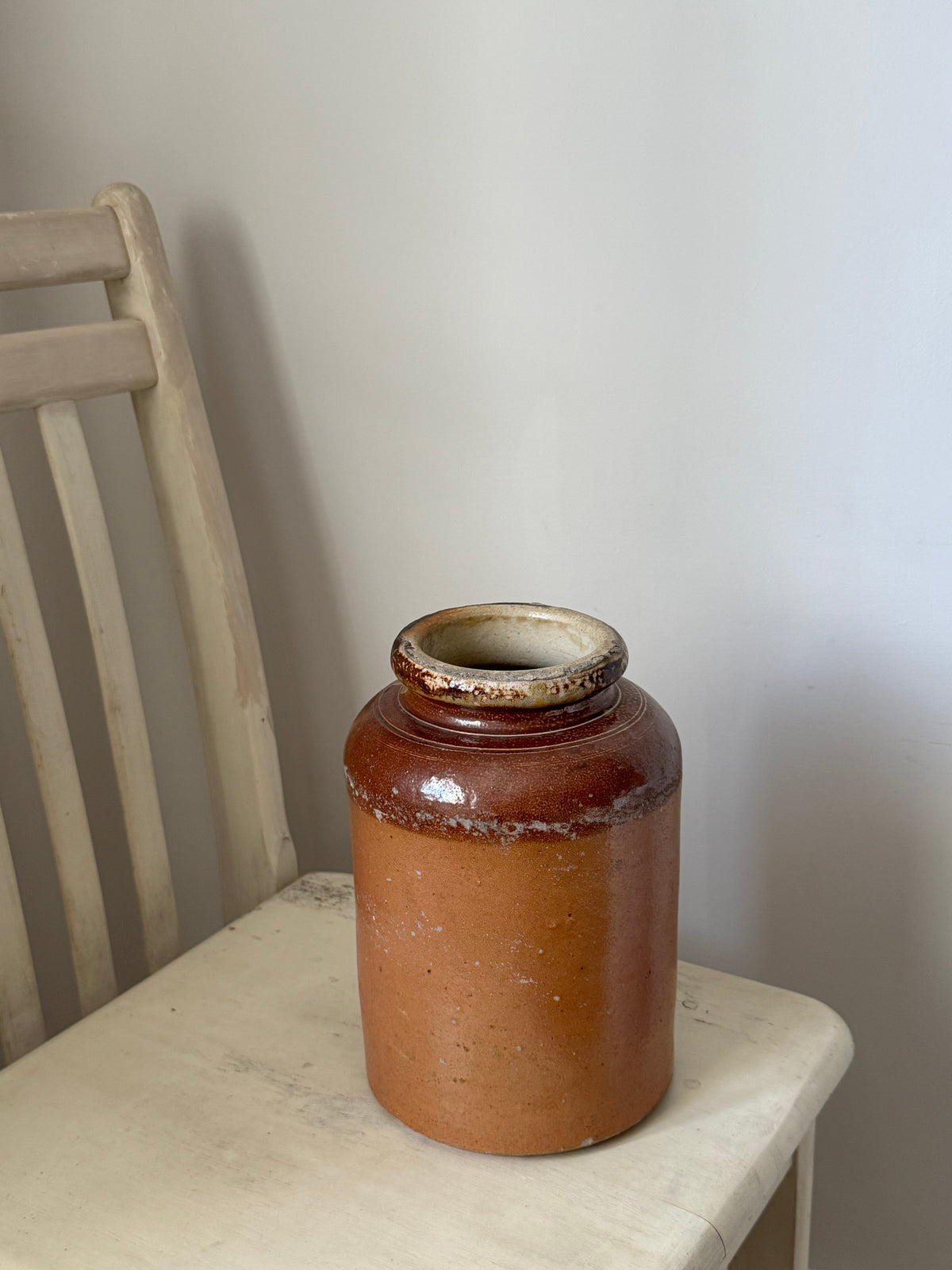 Large Vintage Stoneware Storage Jar
