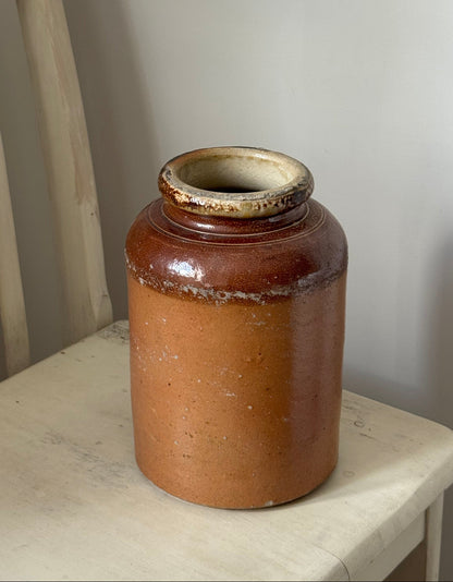 Large Vintage Stoneware Storage Jar