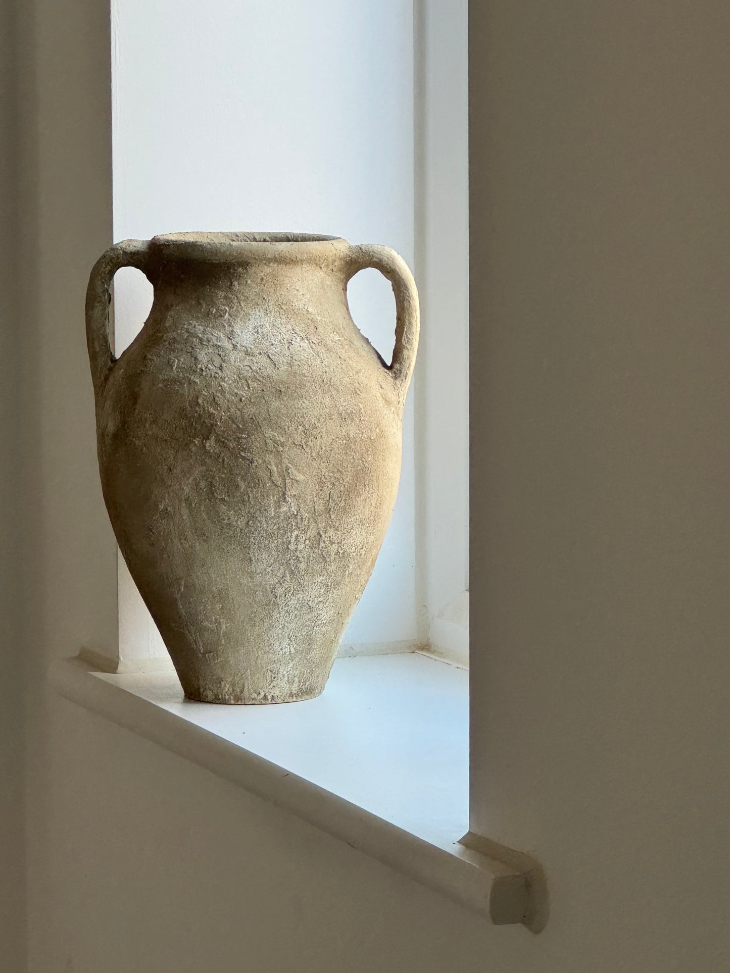 Up-cycled  |  Twin handle earthy textured vessel