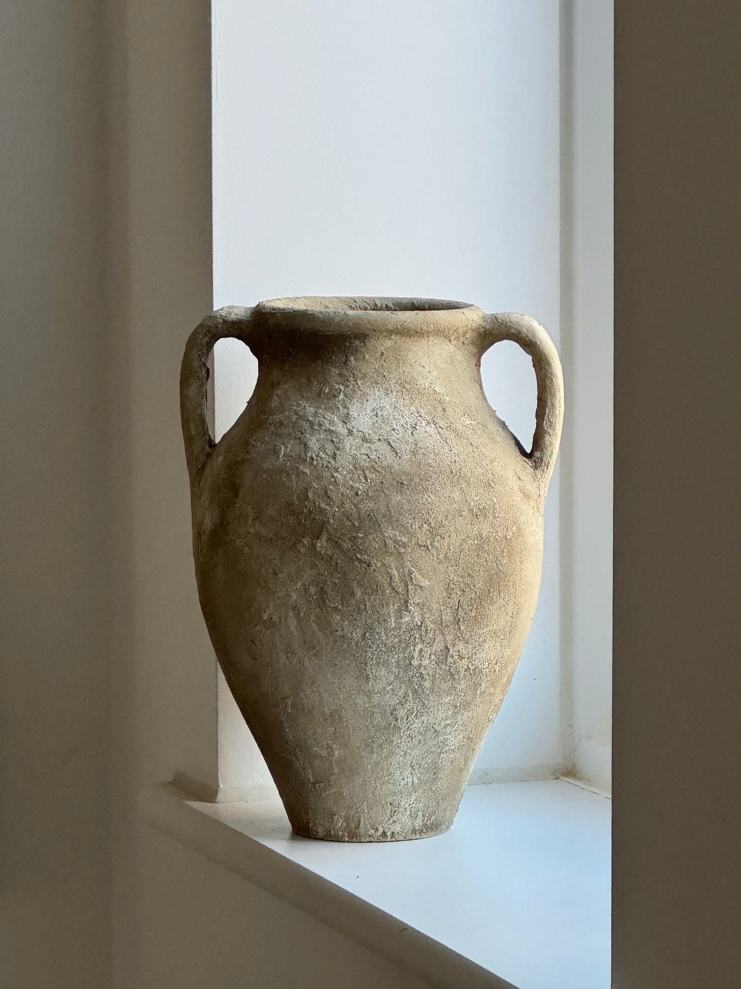 Up-cycled  |  Twin handle earthy textured vessel