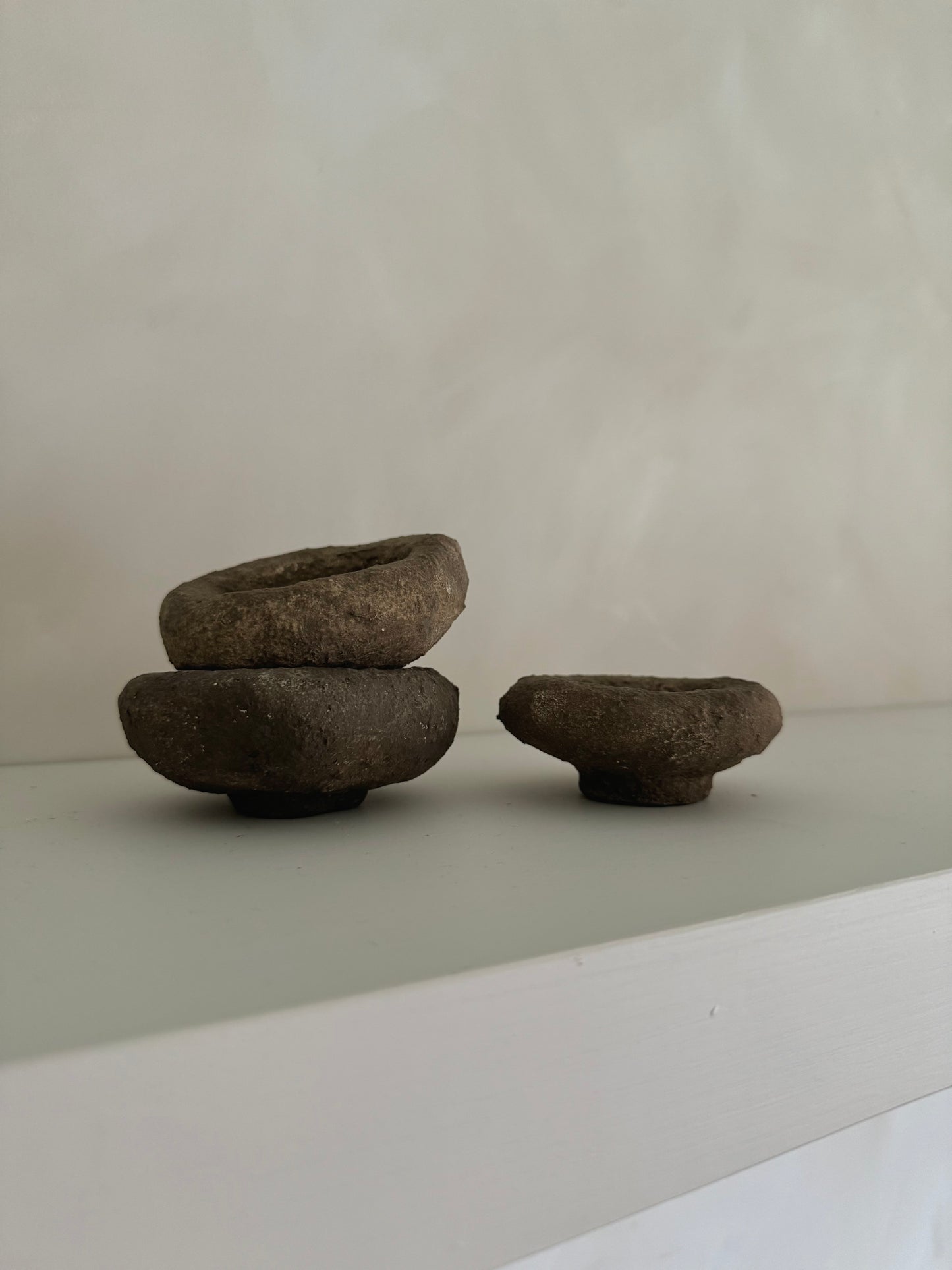 Handmade Papier-maché pinch bowls