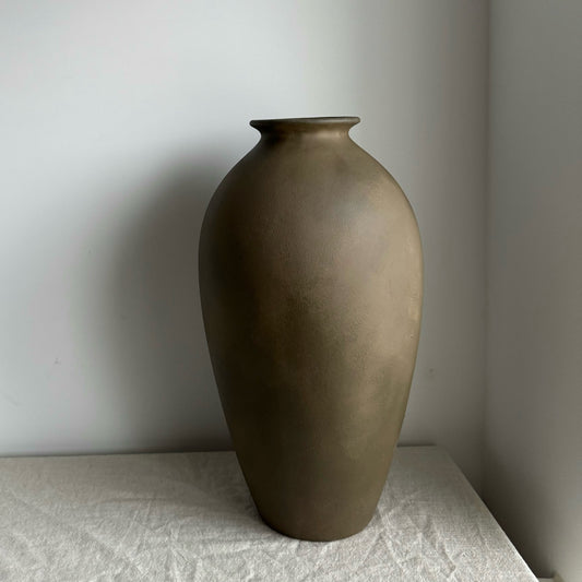 EARTH  |  Large earthy brown urn style vase