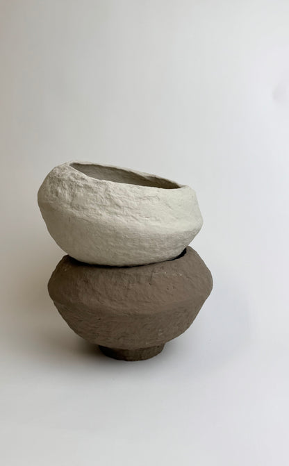 Up-cycled  |   Papier mache wabi-sabi decorative bowls