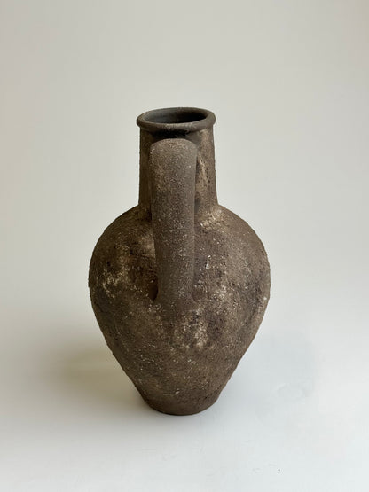 Up-cycled  |  Textured earthy brown handled jug