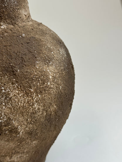 Up-cycled  |  Textured earthy brown handled jug