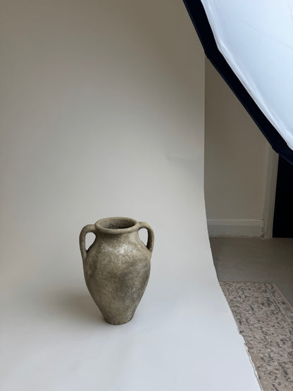 Up-cycled  |  Twin handle earthy textured vessel