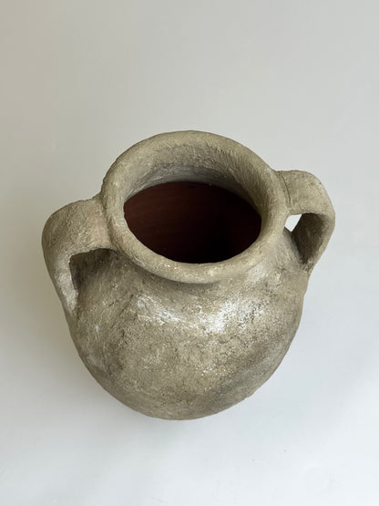 Up-cycled  |  Twin handle earthy textured vessel