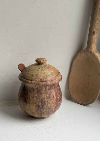 Natural Stone Mustard Pot