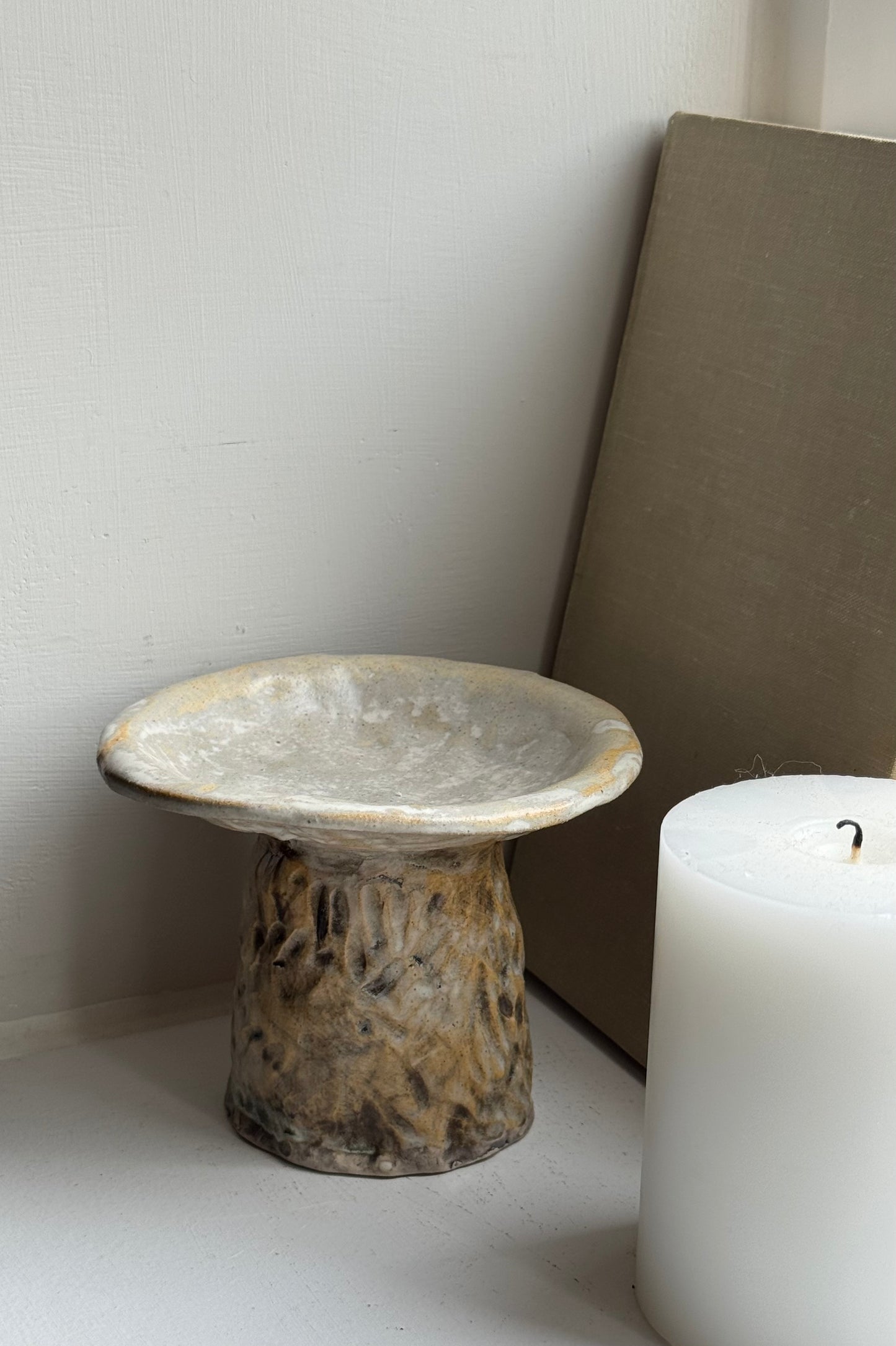 Textured Pedestal Stand