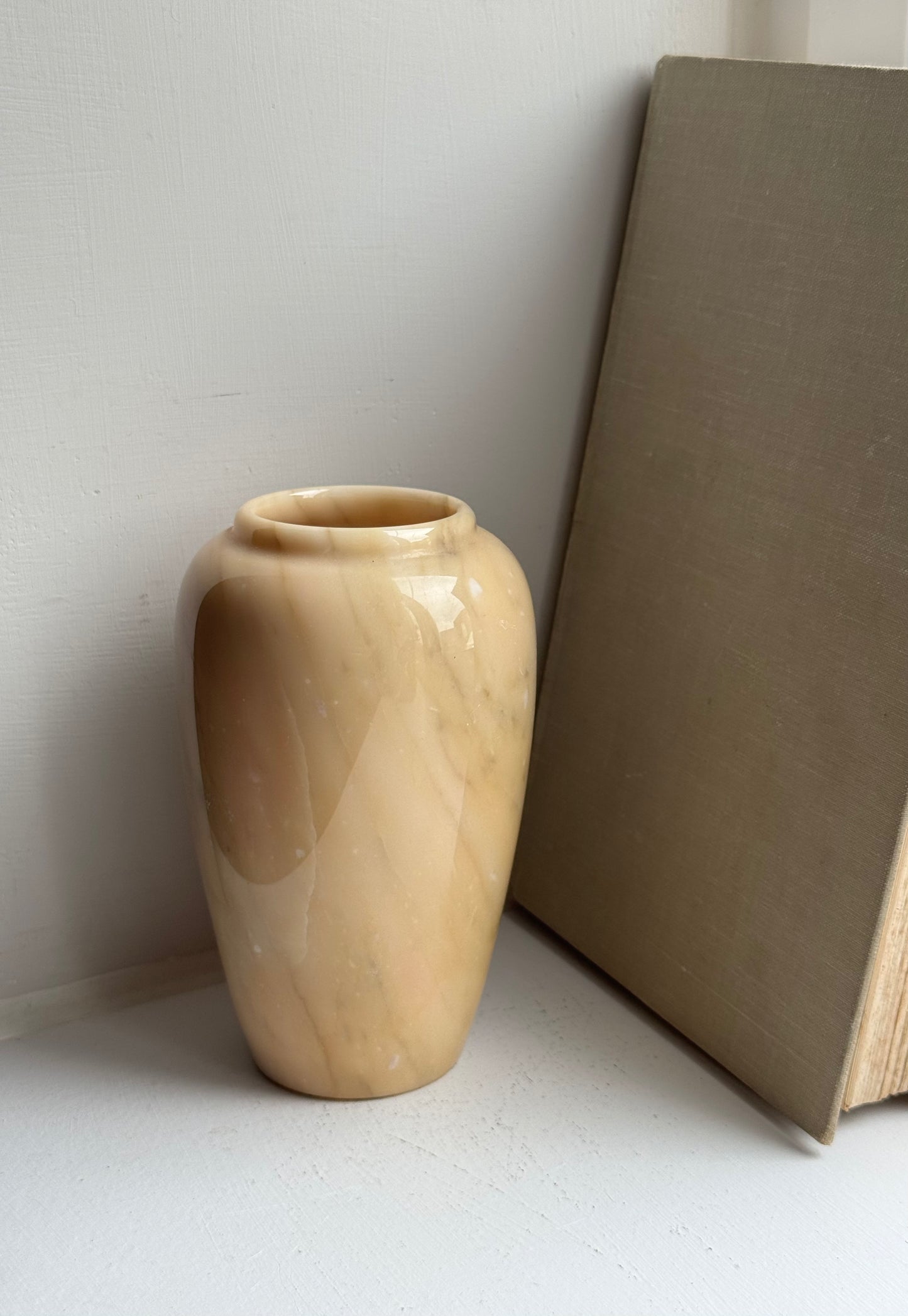 Butter Yellow Marble Vase