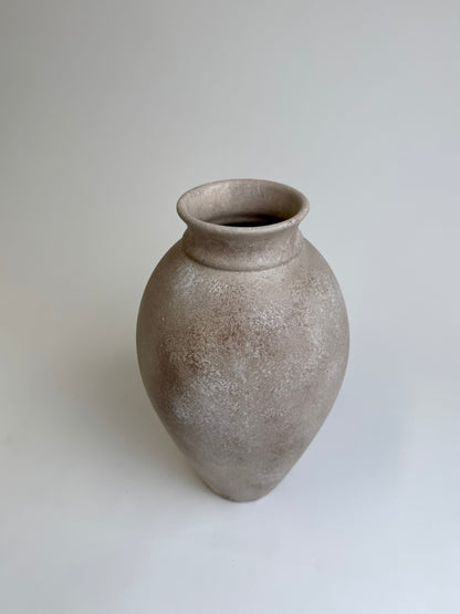 Up-cycled  |  WATERTIGHT warm beige large tapered vase