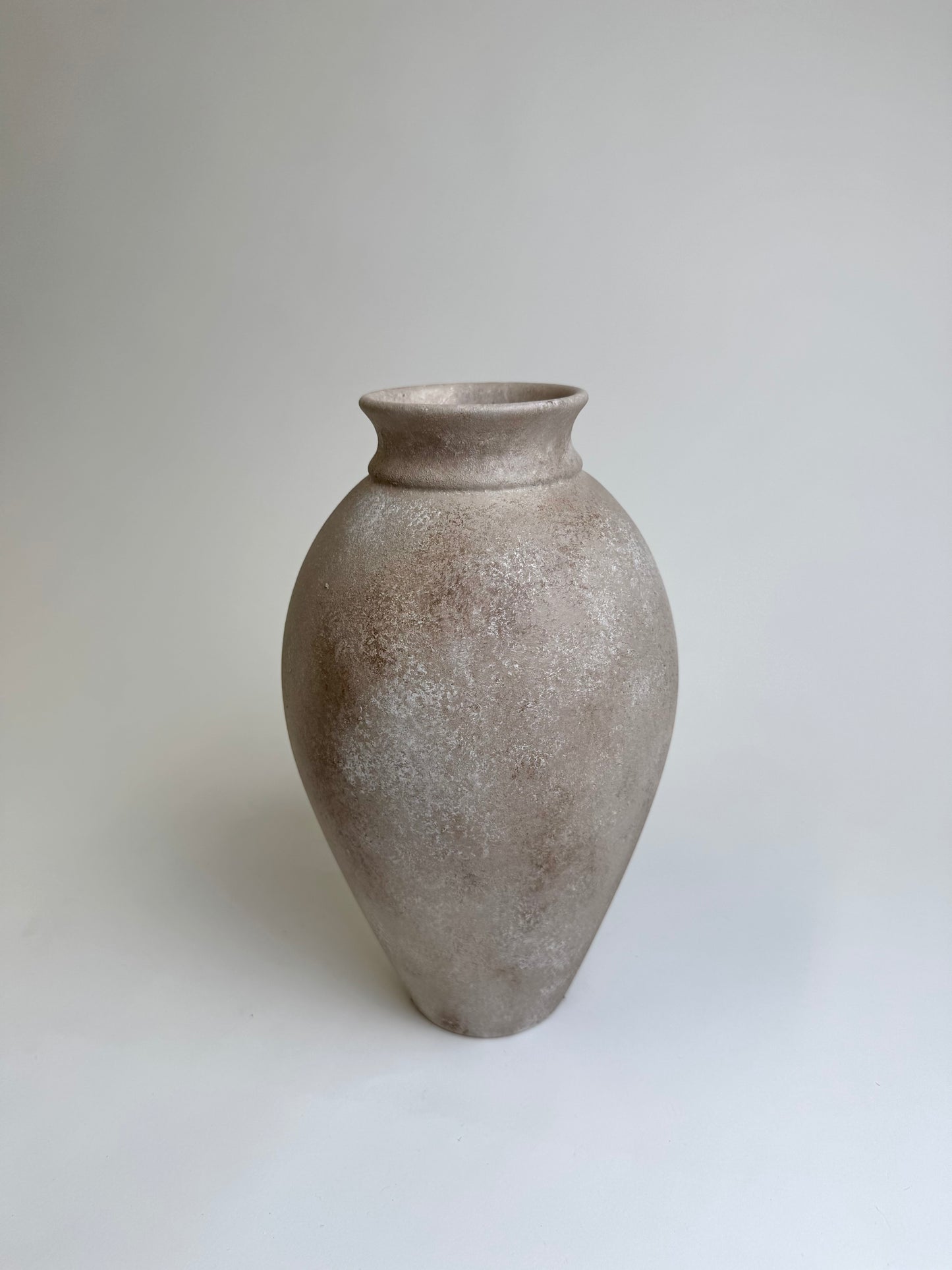 Up-cycled  |  WATERTIGHT warm beige large tapered vase