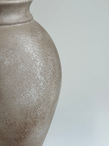 Up-cycled  |  WATERTIGHT warm beige large tapered vase