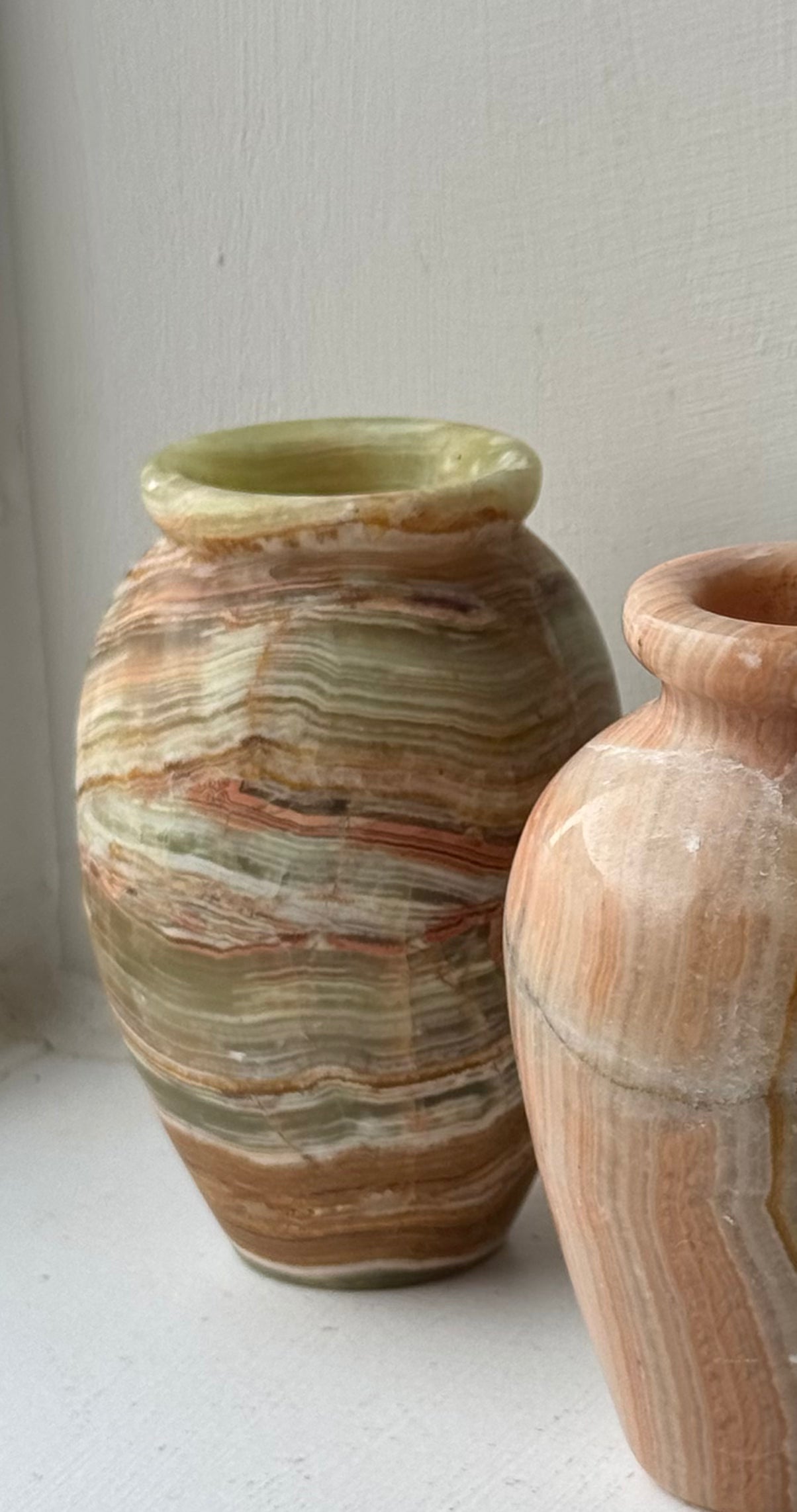 Vintage Onyx Vases
