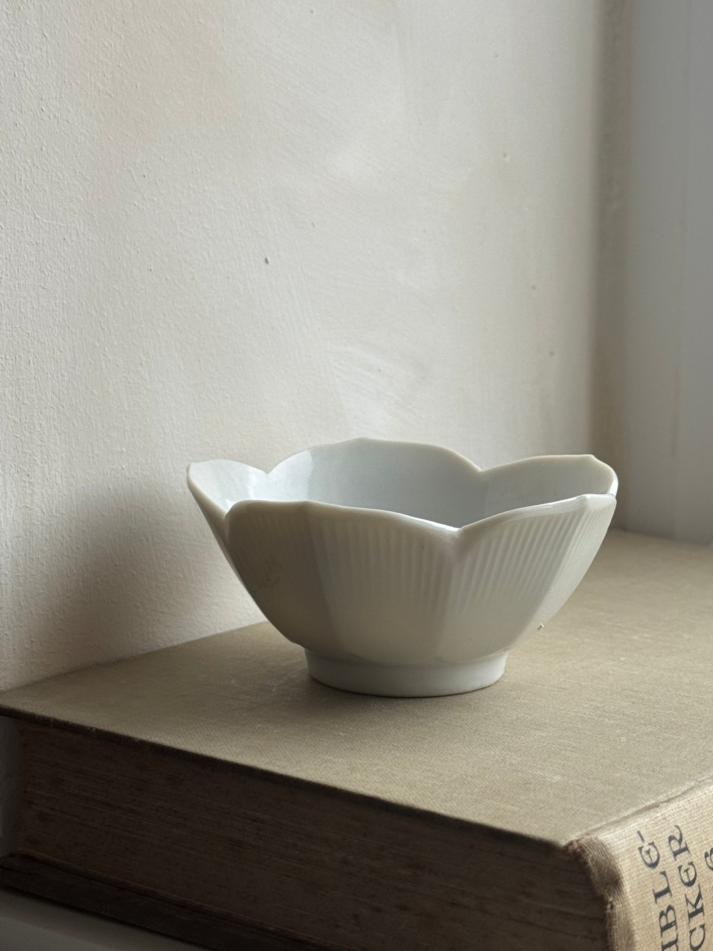 Small Vintage Flower Shaped Bowl
