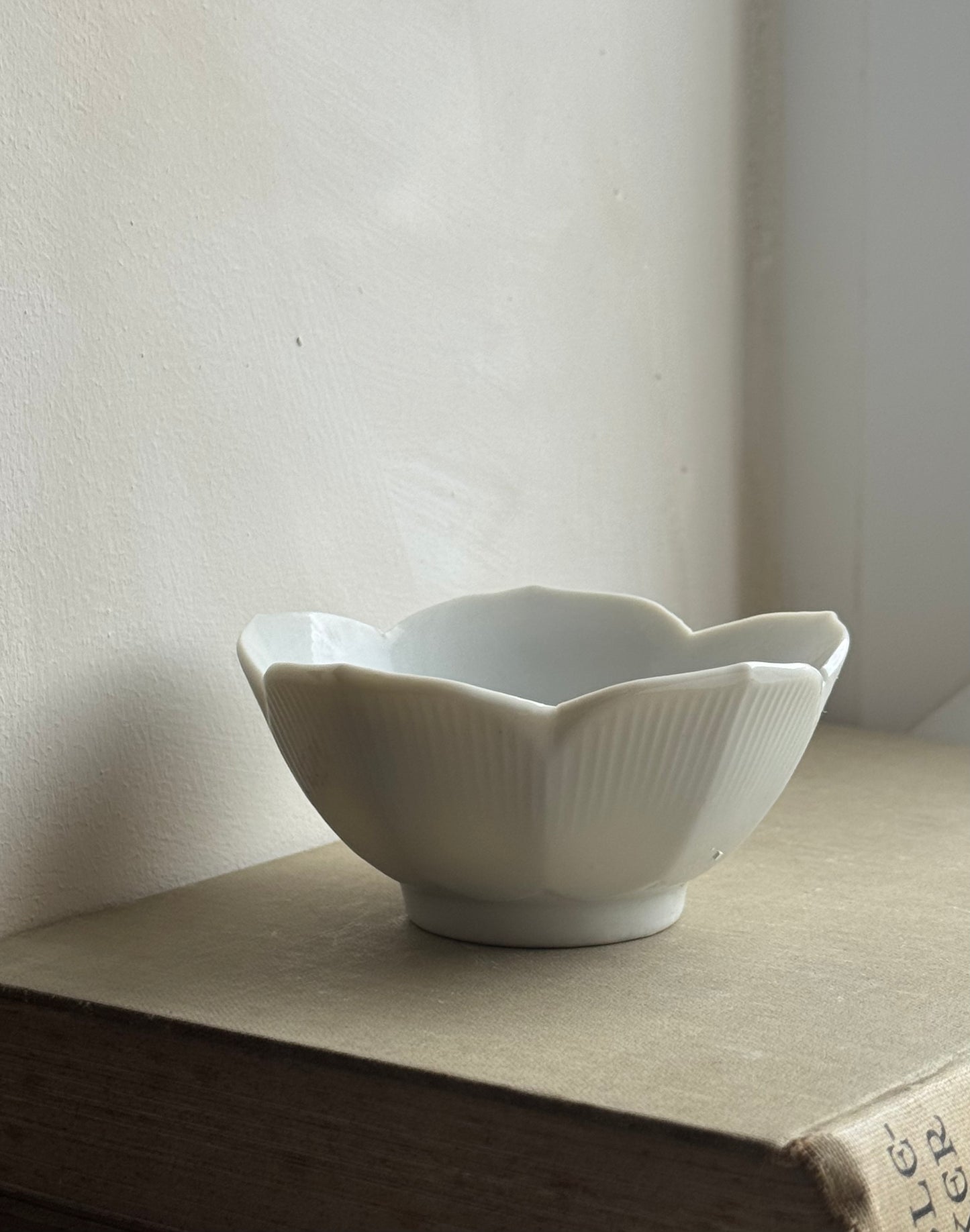 Small Vintage Flower Shaped Bowl