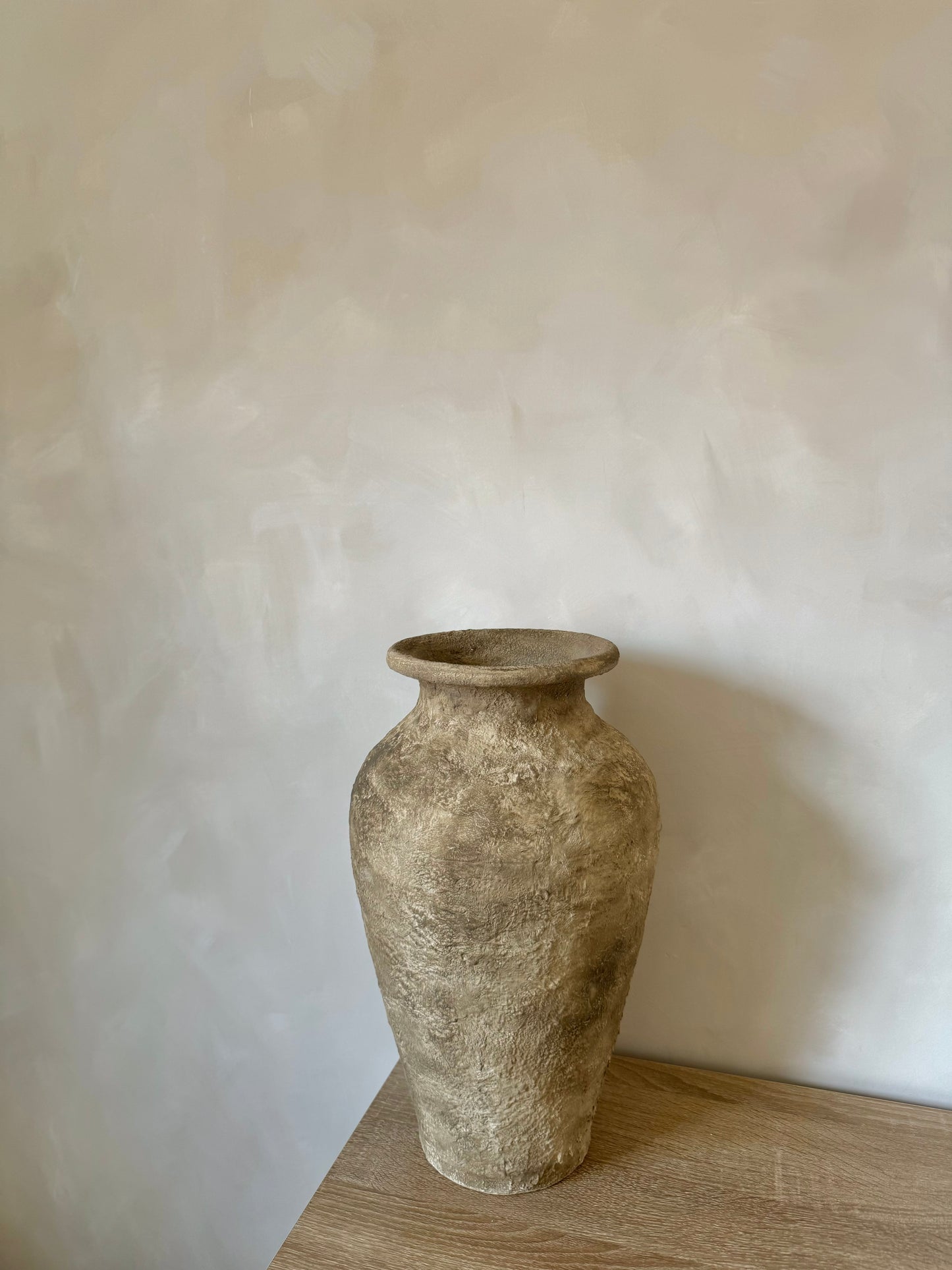 EARTH  |  Large warm brown, rustic textured vase