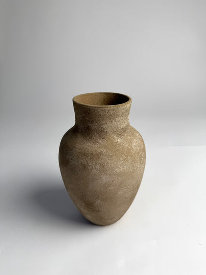 Up-cycled  |  medium warm brown tapered vase