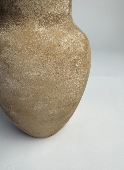 Up-cycled  |  medium warm brown tapered vase