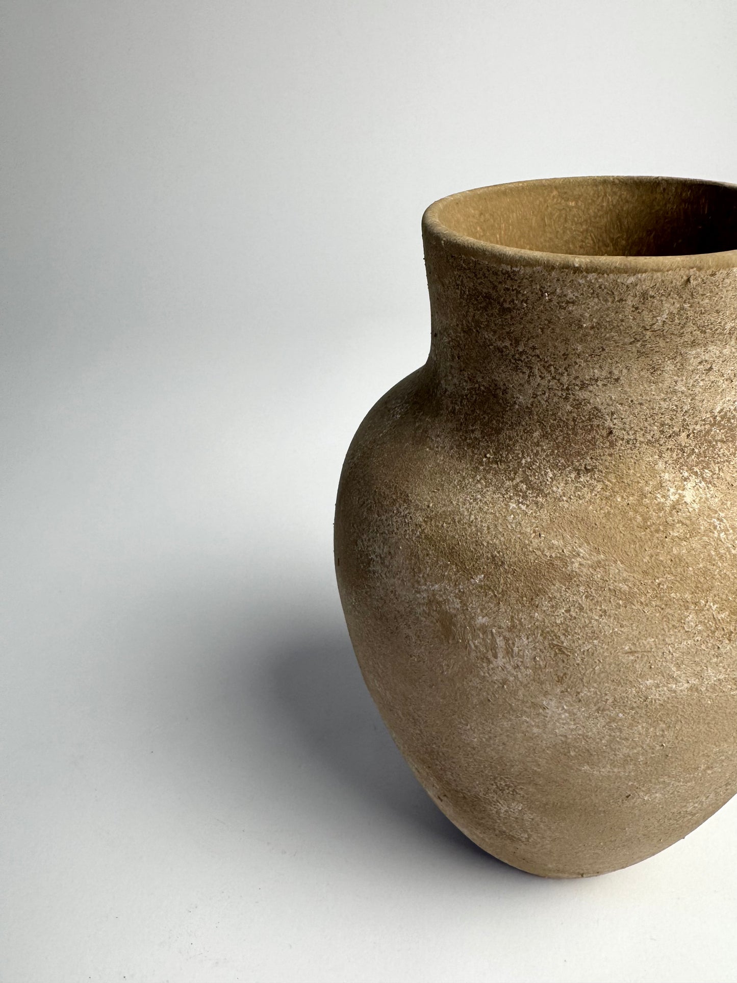 Up-cycled  |  medium warm brown tapered vase