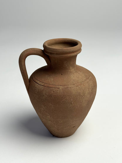 Up-cycled  |  earthy brown terracotta handled vessel