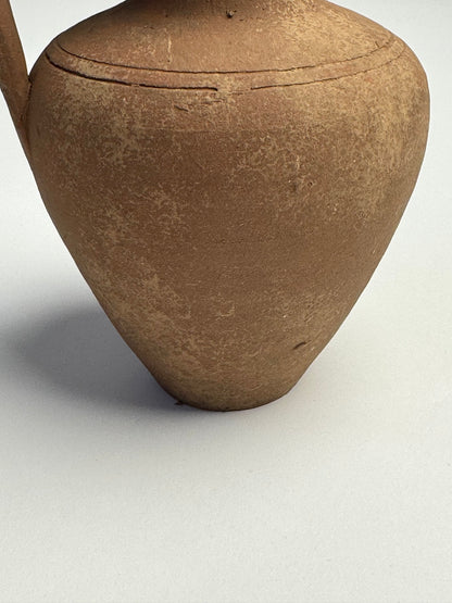 Up-cycled  |  earthy brown terracotta handled vessel