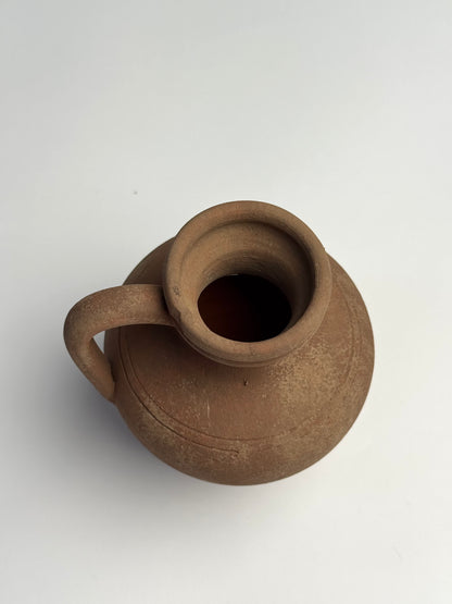 Up-cycled  |  earthy brown terracotta handled vessel