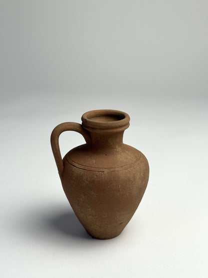 Up-cycled  |  earthy brown terracotta handled vessel