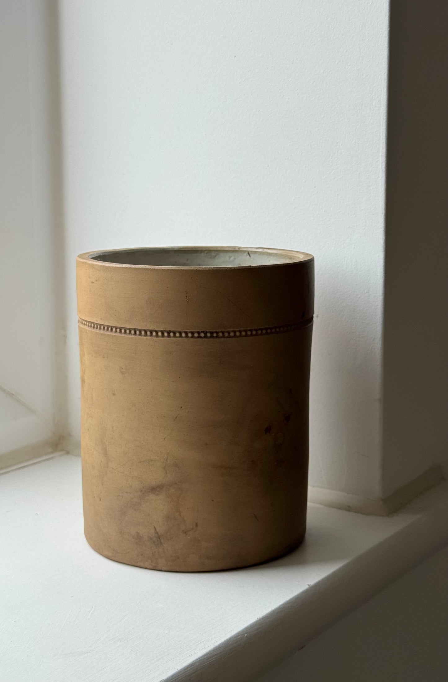 Warm Brown Vintage Storage Jar