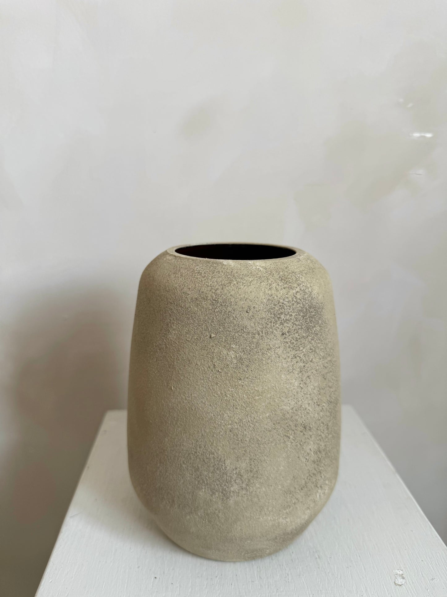 EARTH  |  warm brown square tapered vase