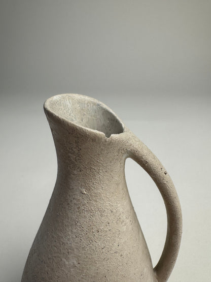 Up-cycled  |  small off-white slim handled jug