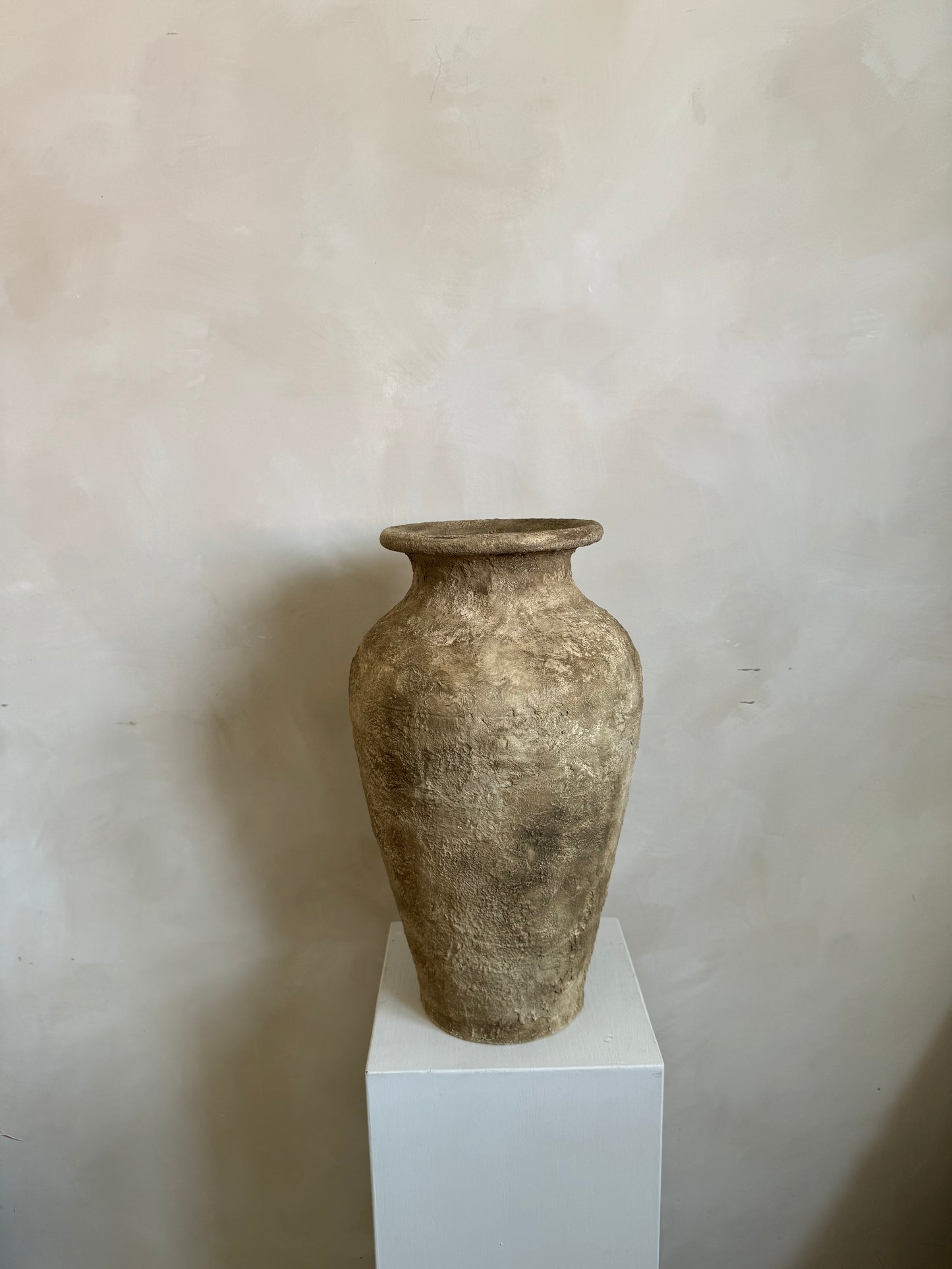 EARTH  |  Large warm brown, rustic textured vase