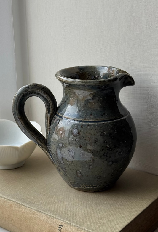 Muted Blue Green Mottled Jug