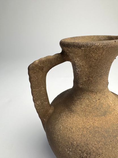 Up-cycled  |  warm earthy brown double handled amphora