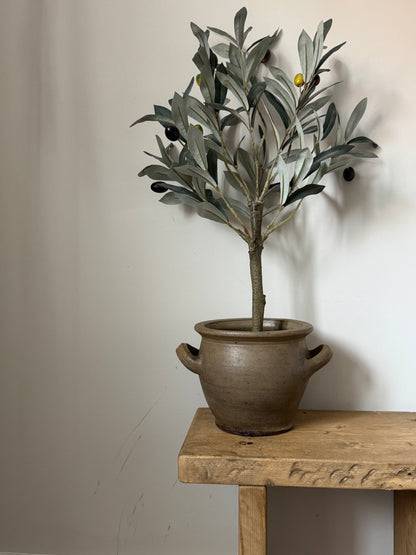 Soft Brown Twin Handled French Pot