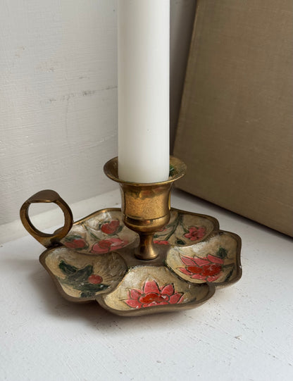 Vintage Floral Candle Holder