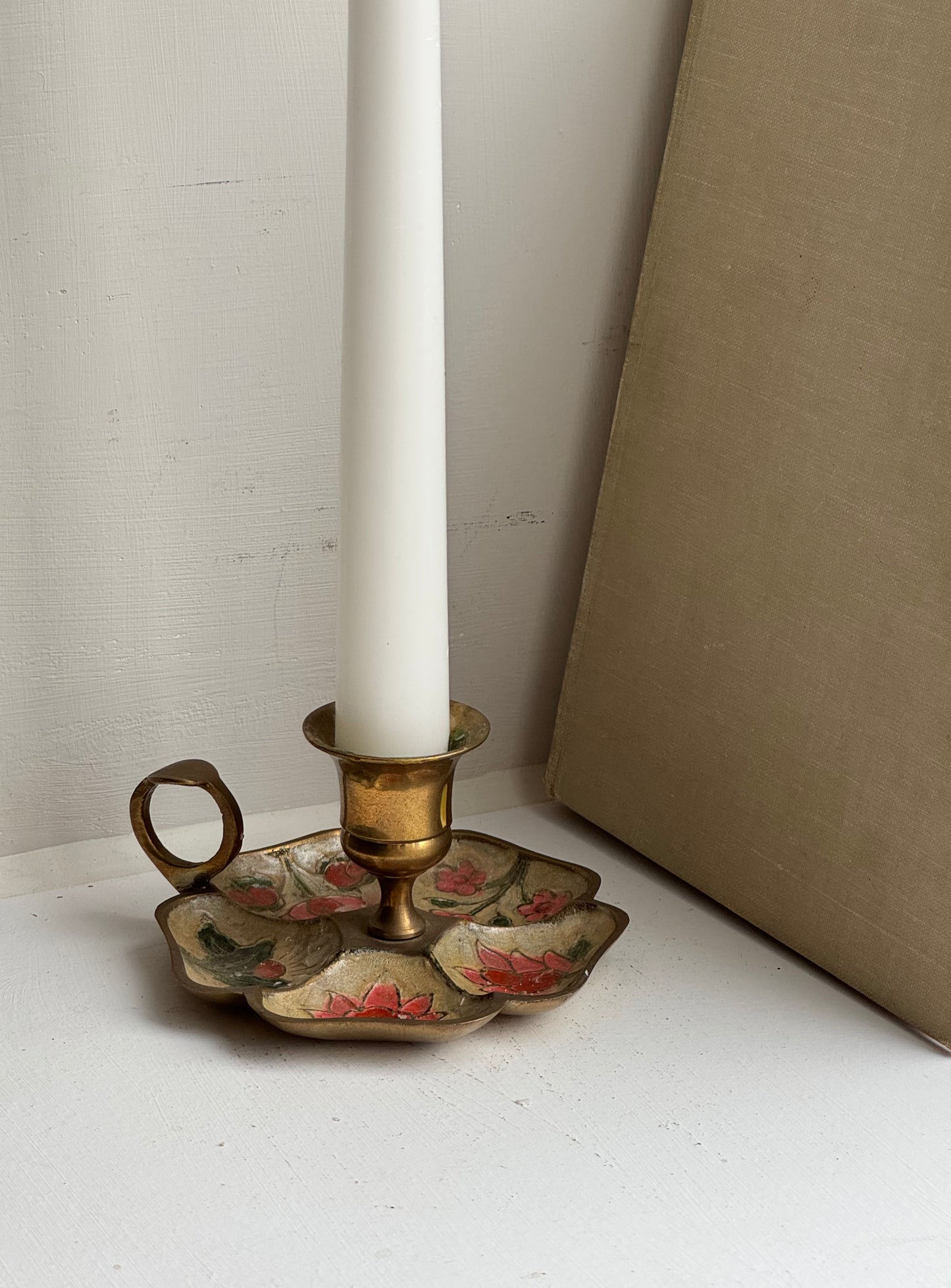 Vintage Floral Candle Holder