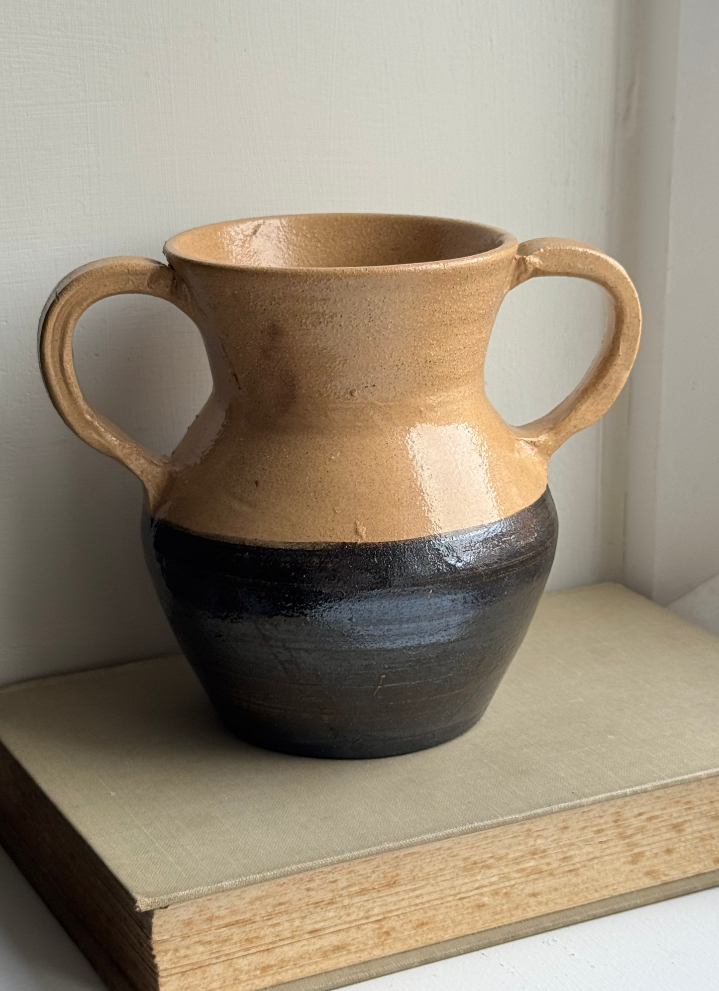 Two Toned Twin Handled Vase