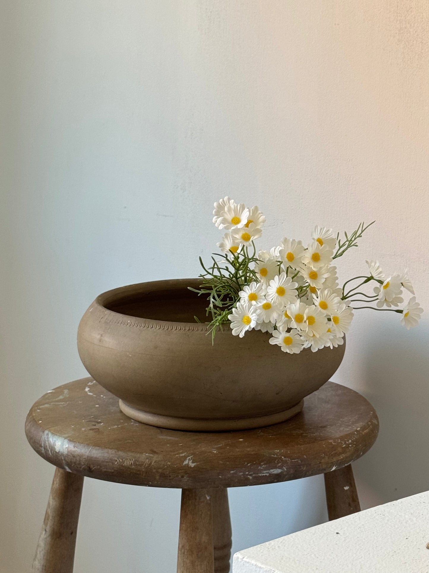 Large Round Earthenware Bowl