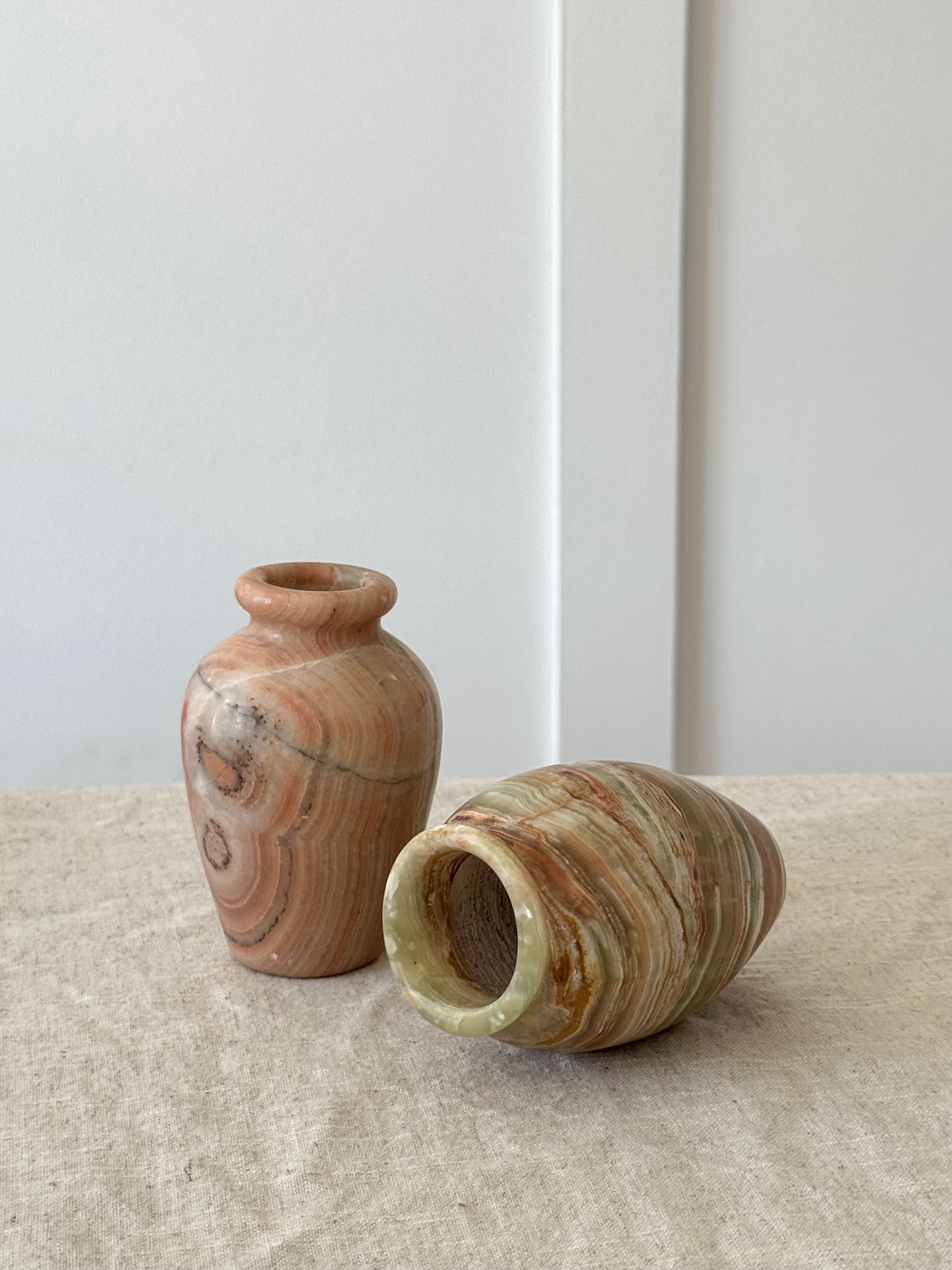 Vintage Onyx Vases