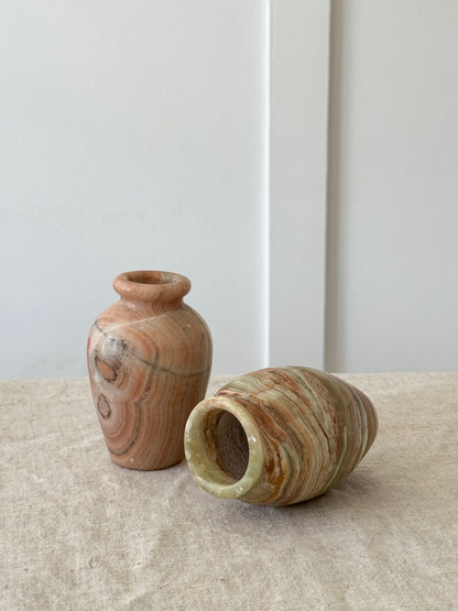 Vintage Onyx Vases