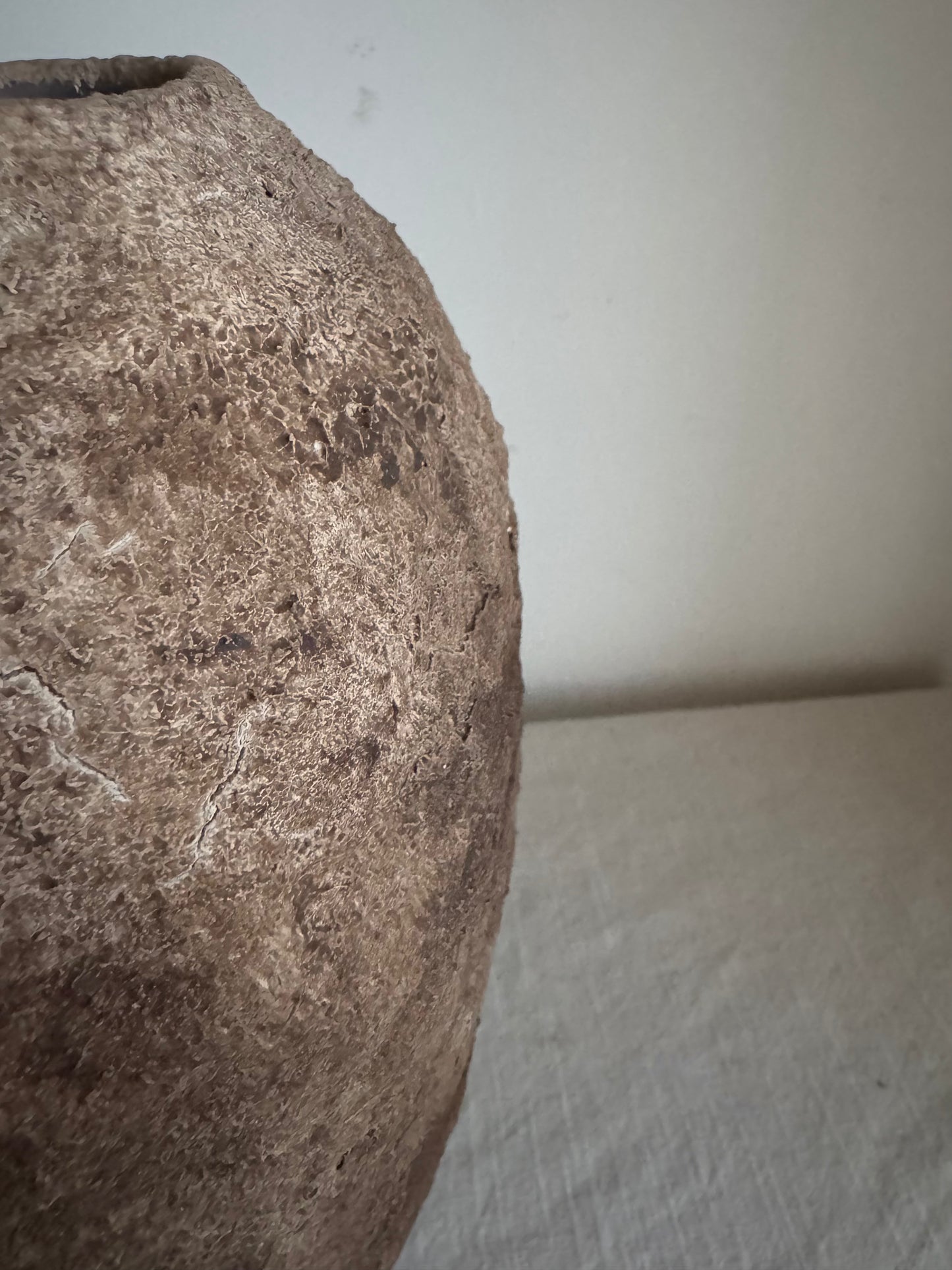 EARTH  | earthy brown textured tapered vase