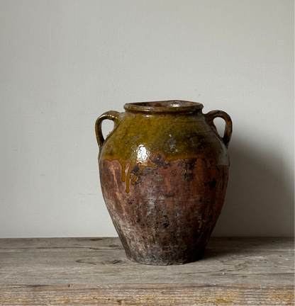 Aged Romanian Twin Handled Vessel