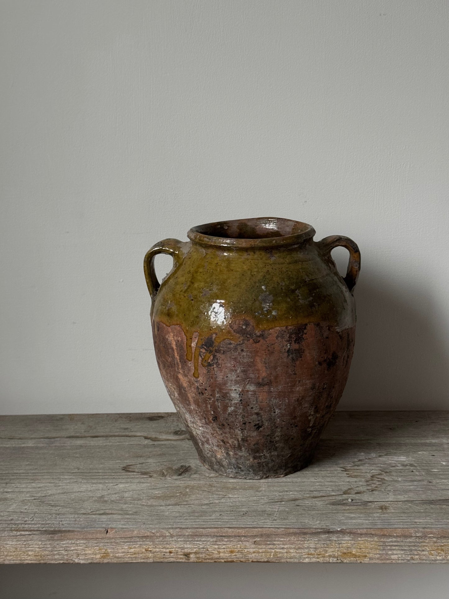 Aged Romanian Twin Handled Vessel